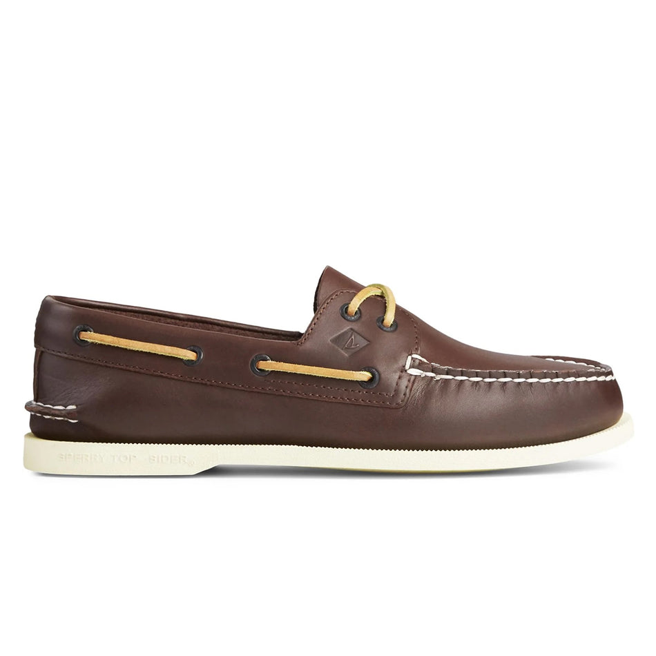 Authentic Original 2-Eye Wide Leather Boat Shoes - Brown
