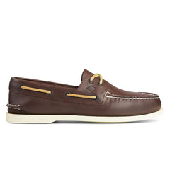 Authentic Original 2-Eye Wide Leather Boat Shoes - Brown