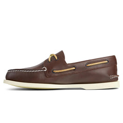 Authentic Original 2-Eye Wide Leather Boat Shoes - Brown