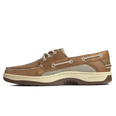 Billfish 3-Eye Wide Leather Boat Shoes -  Dark Tan