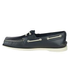 Authentic Original 2-Eye Wide Leather Boat Shoes - Navy